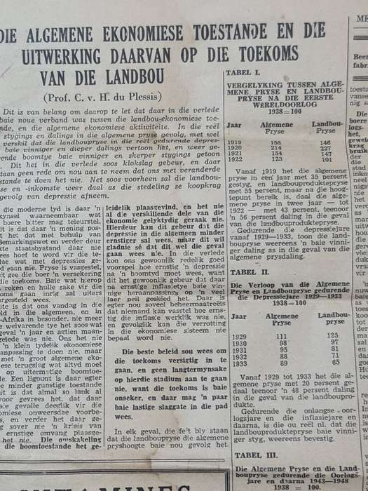 Merino, Bloemfontein August 1949 News Paper