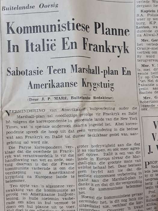 Die Suiderstem. Kaapstad, Saturday 25 Maart 1950 News Paper