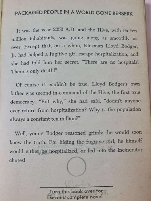 Two in one: Ultimatum in 2050 A.D. by Jack Sharkey Book