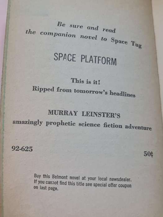 Book: Space Tug by Murray Leinster Book