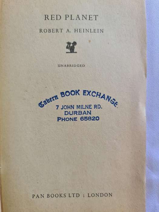 Book: Red Planet by Robert A. Heinlein book