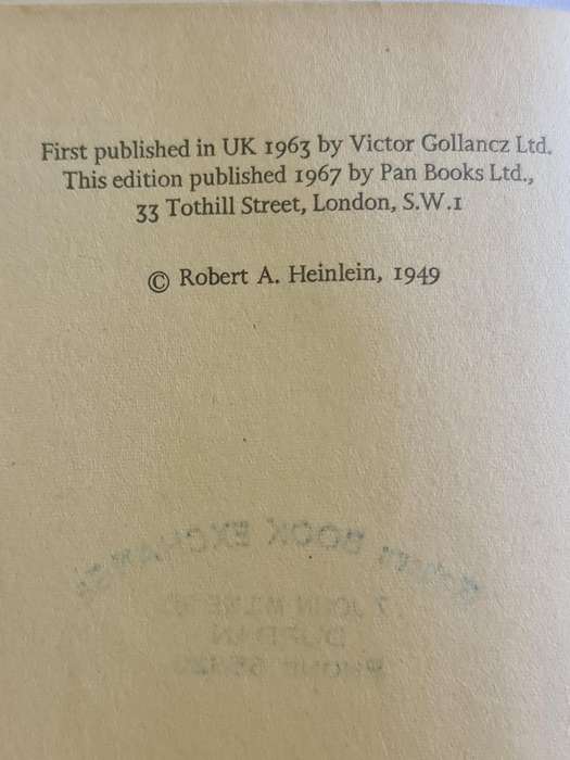 Book: Red Planet by Robert A. Heinlein book