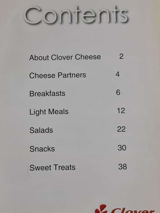 Book: Snacking, Cooking & Baking with Clover Cheese recipe book