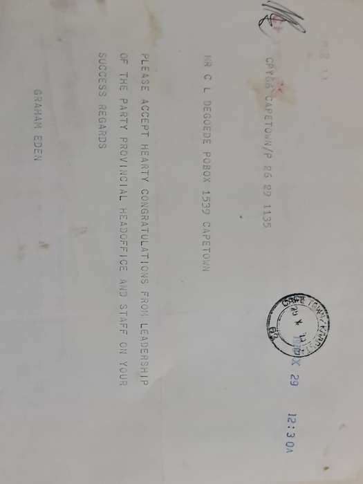 x5 Circa 1970 Telegrams