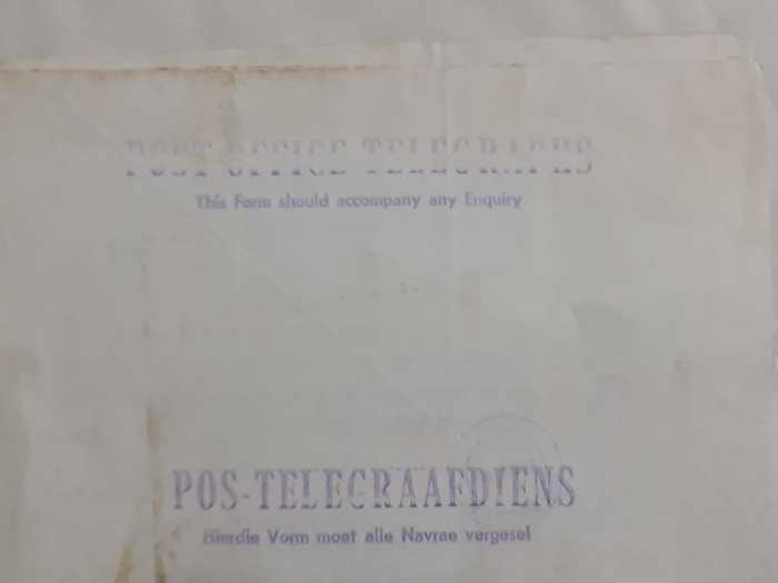 x5 Circa 1970 Telegrams