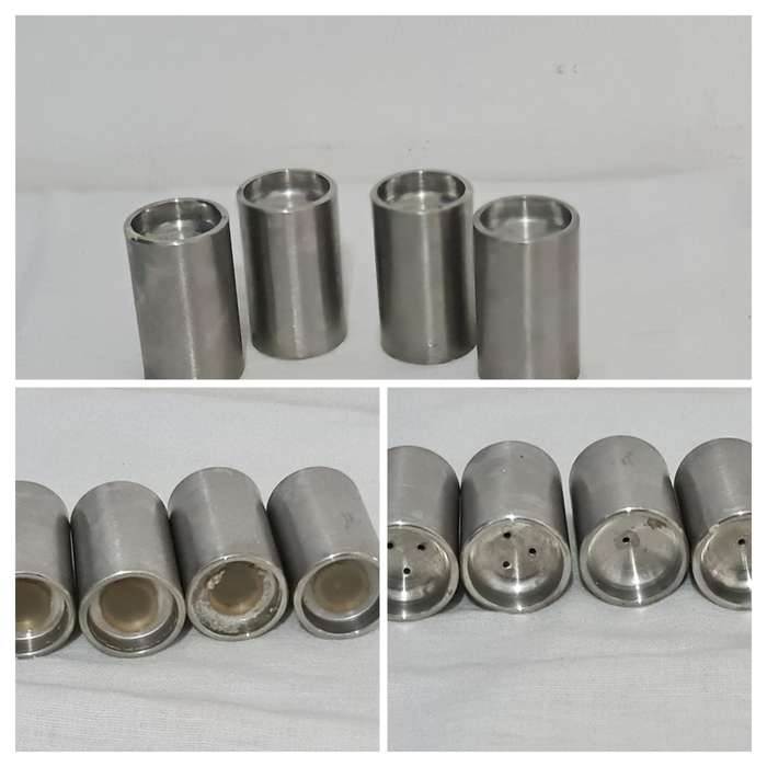 Two sets Salt and pepper shakers.
