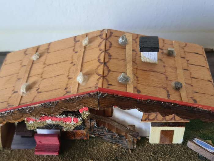 Swiss chalet with Reuge music box