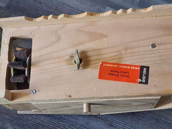 Swiss chalet with Reuge music box