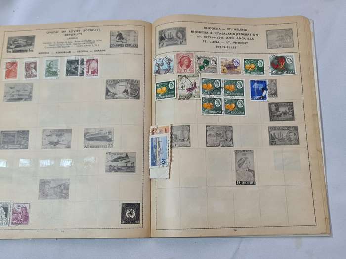 Two vintage Stamp books