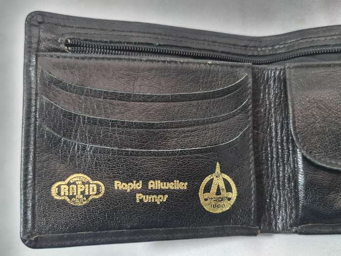 Genuine Wild Buffalo leather purse, hand made.