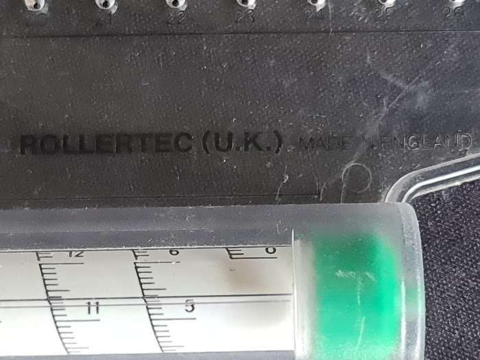 X2 Rollertec (UK) Made in England. Roller ruler.