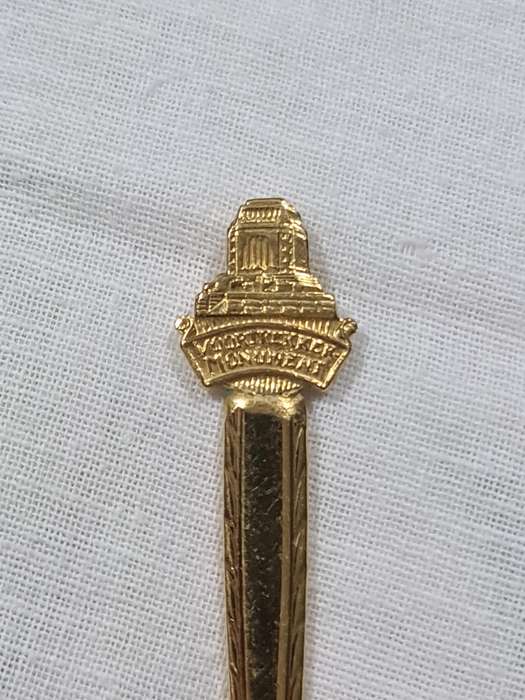 Voortrekker Monument epns gold plated jam spoon.