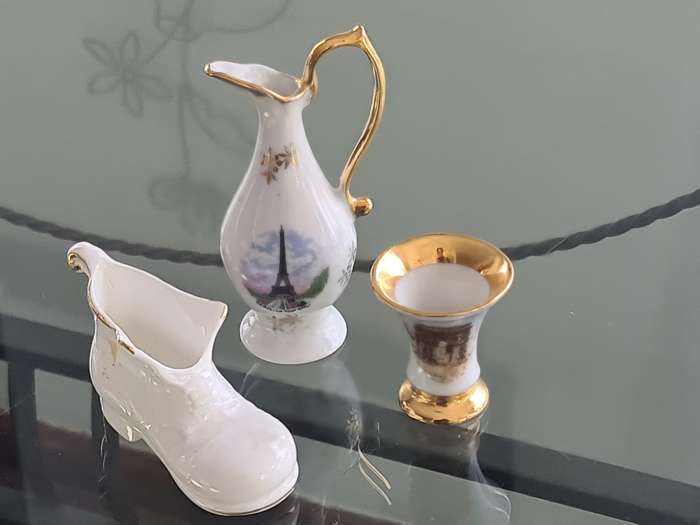 Two Limoges Vases, Shoe Taiwan.