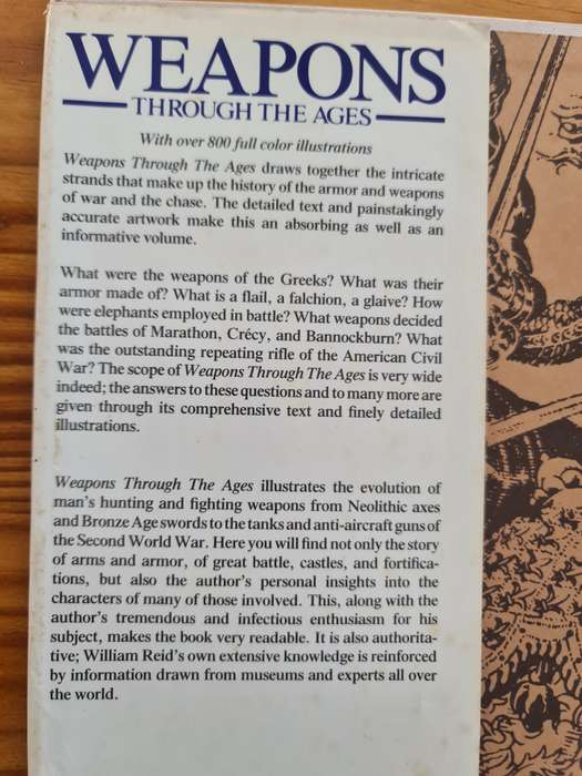 Book: Weapons through the ages.