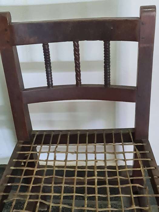 19th Century cape riempie feeding chair