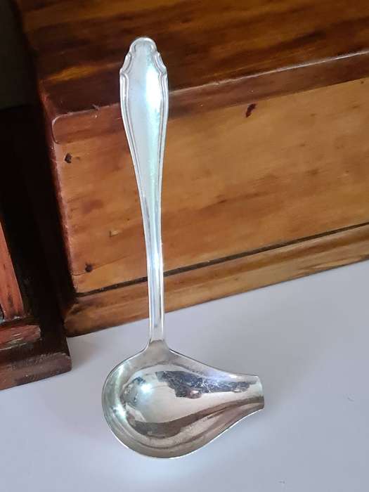 Silver plated sauce ladle