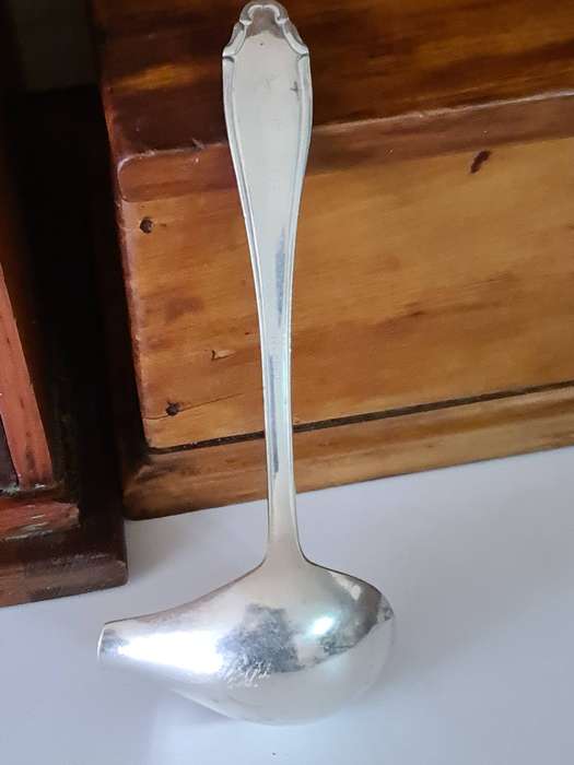 Silver plated sauce ladle