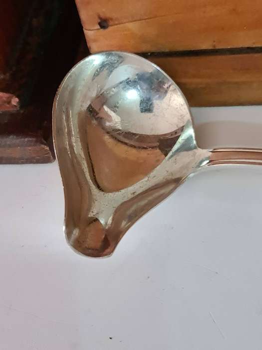 Silver plated sauce ladle