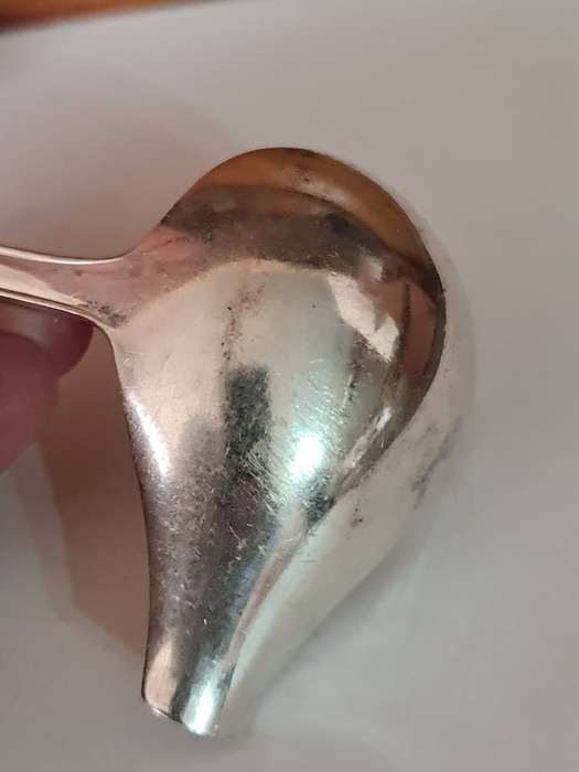 Silver plated sauce ladle