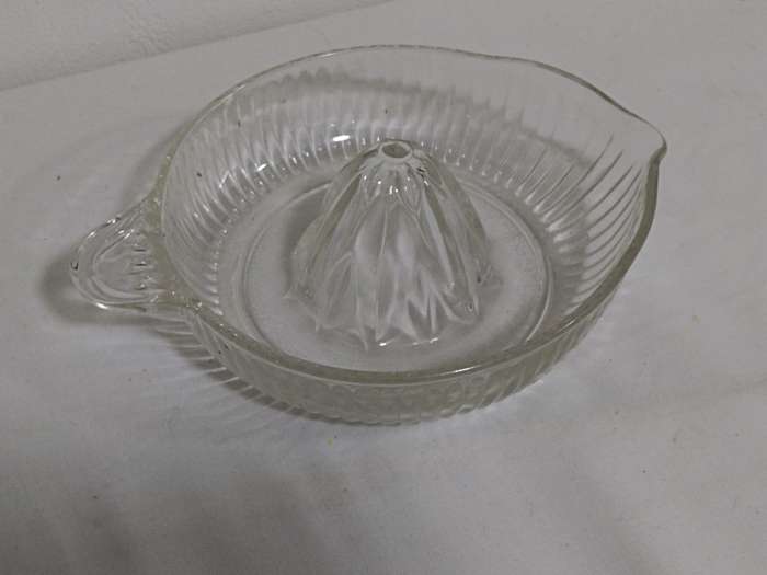 Vintage glass lemon juicer