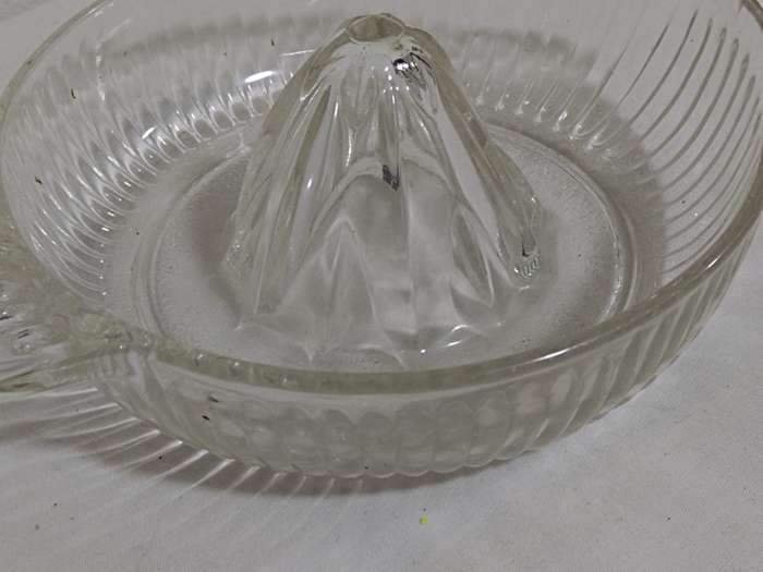 Vintage glass lemon juicer