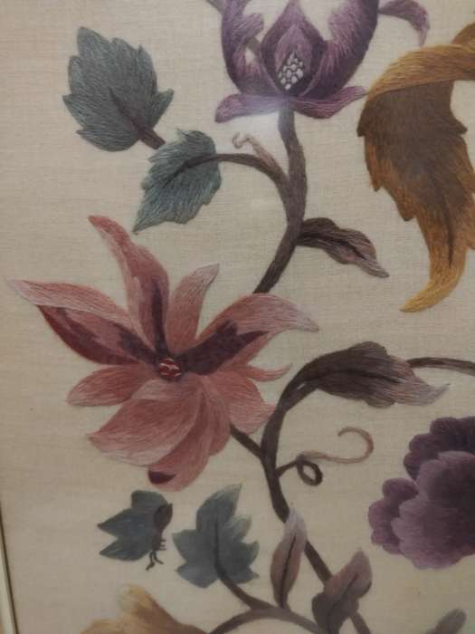 Vintage short and long stitch tapestry