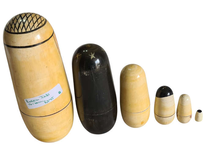 X6 Piece Russian Arabian Dolls