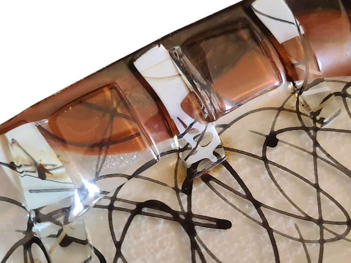 Lovely Art Glass serving plate
