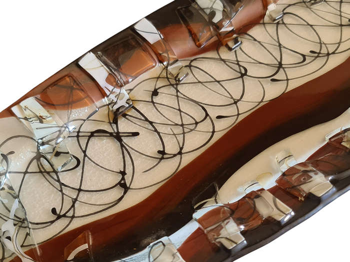 Lovely Art Glass serving plate