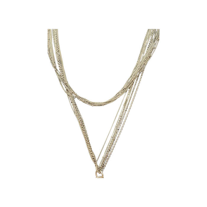 Vintage Gold tone filigree necklace