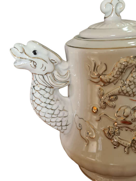 Unusual Oriental Dragon Teapot