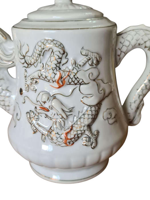 Unusual Oriental Dragon Teapot