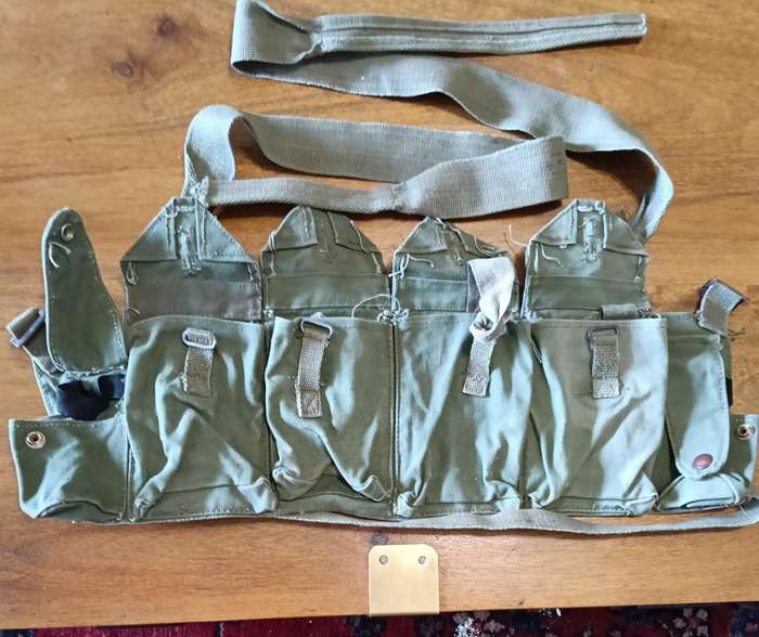 RHODESIA ARMY AMMUNITION CHEST RIG.