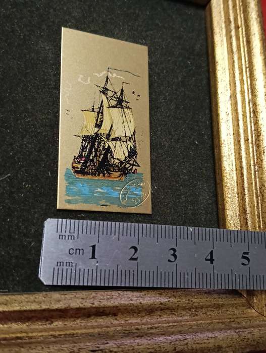 THREE MINIATURES ART WORKS ON GOLD PLATED