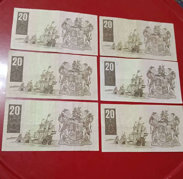 RARE SET R20 REPLACEMENT "Z"BANK NOTES.