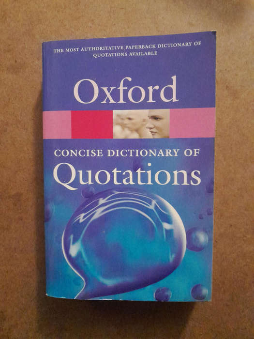 Oxford Concise Dictionary of Quotations