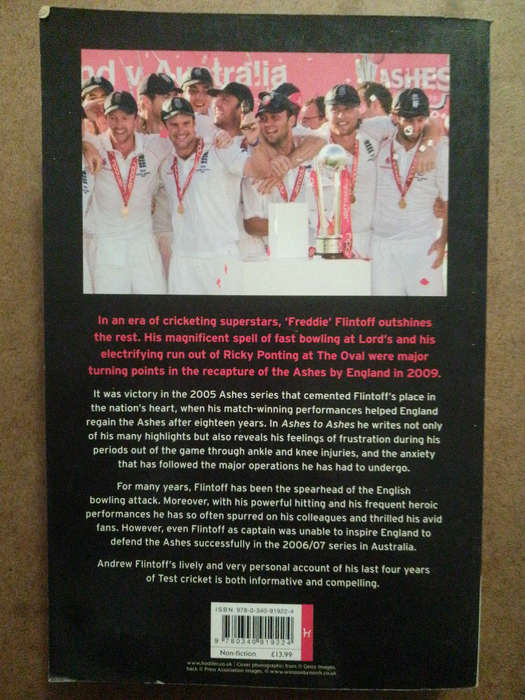 Andrew Flintoff - Ashes to Ashes