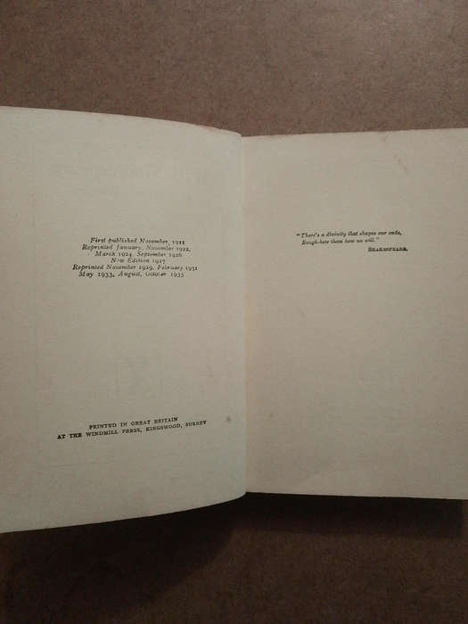 Will Shakespeare - An Invention in four Acts - October 1935