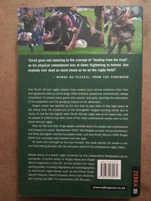 The Right Place at the Wrong Time - Corné Krige