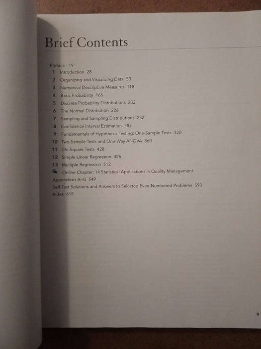Business Statistics - a first course