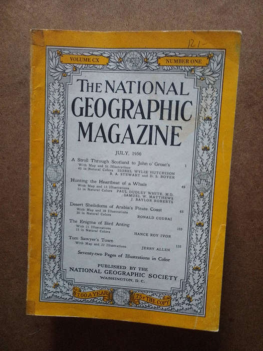 National Geographic Magazines 1956s