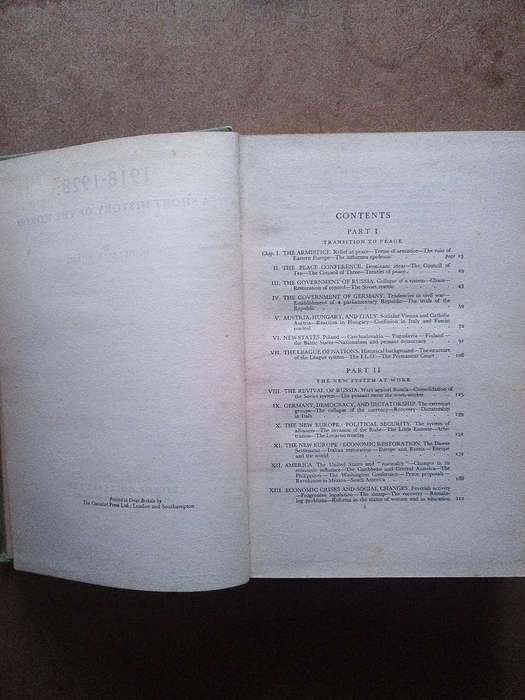 A Short History of the World 1918-1928 by C. Delisle Burns