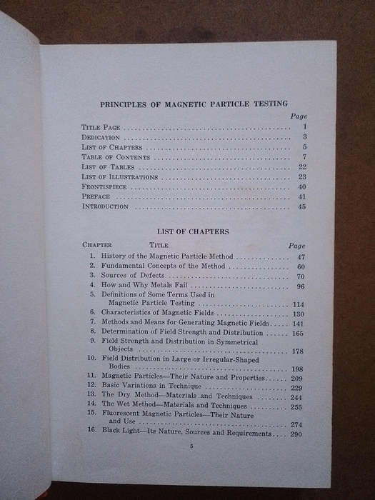Principles of Magnetic Particle Testing - C.E.Betz - first edition 1967