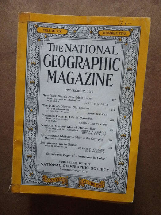 National Geographic Magazines 1956s
