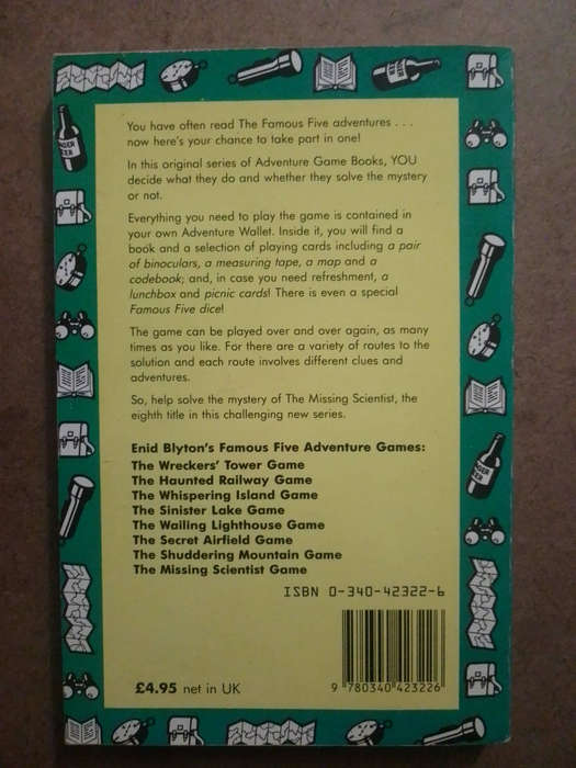 Enid Blyton - Famous 5 adventure games -The missing scientist game