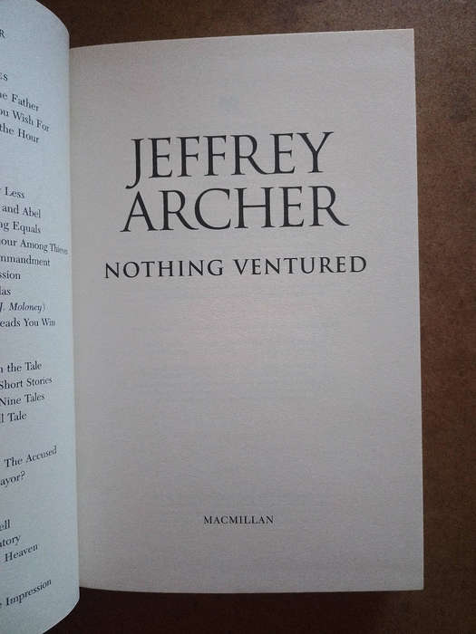 Jeffrey Archer - Nothing Ventured