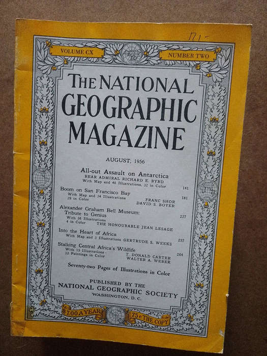 National Geographic Magazines 1956s