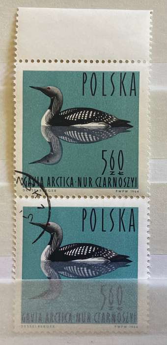 POLAND FAMOUS PAINTERS ARTISTS 1967 ABRAHAM HONDIUS SG1790 "DOG FIGHTING HERON"  USED CTO