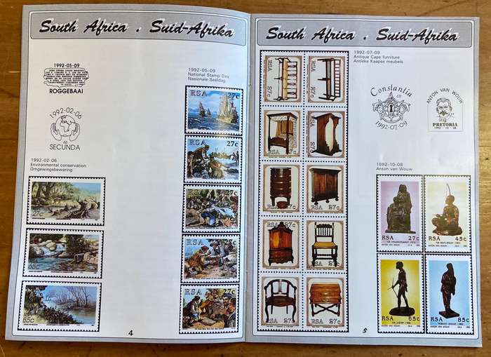 POSTAGE STAMP PROGRAMME 1992 RSA SWA TRANSKEI VENDA CISKEI BOPHUTHATSWANA COLOUR BROCHURE INTERSAPA