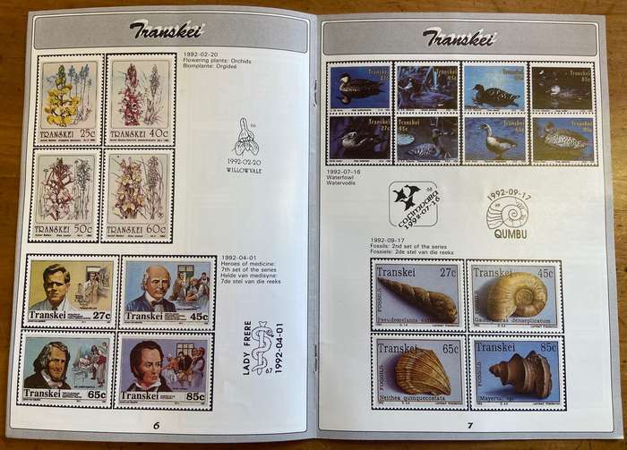 POSTAGE STAMP PROGRAMME 1992 RSA SWA TRANSKEI VENDA CISKEI BOPHUTHATSWANA COLOUR BROCHURE INTERSAPA